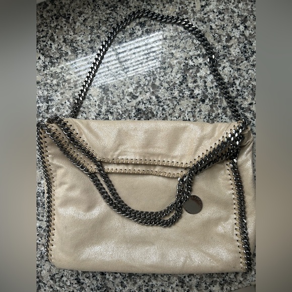 Stella McCartney Vegan Leather Medium Falabella Bag. Cream Colour - Picture 2 of 10